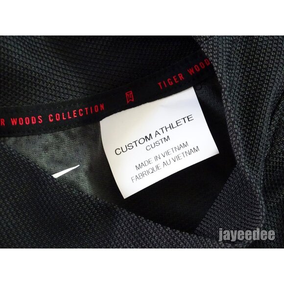 NIKE TIGER WOODS ADV MOCK SHIRT CUSTOM ATHLETE EXCLUSIVE DR5324-010 BLACK - Picture 4 of 9